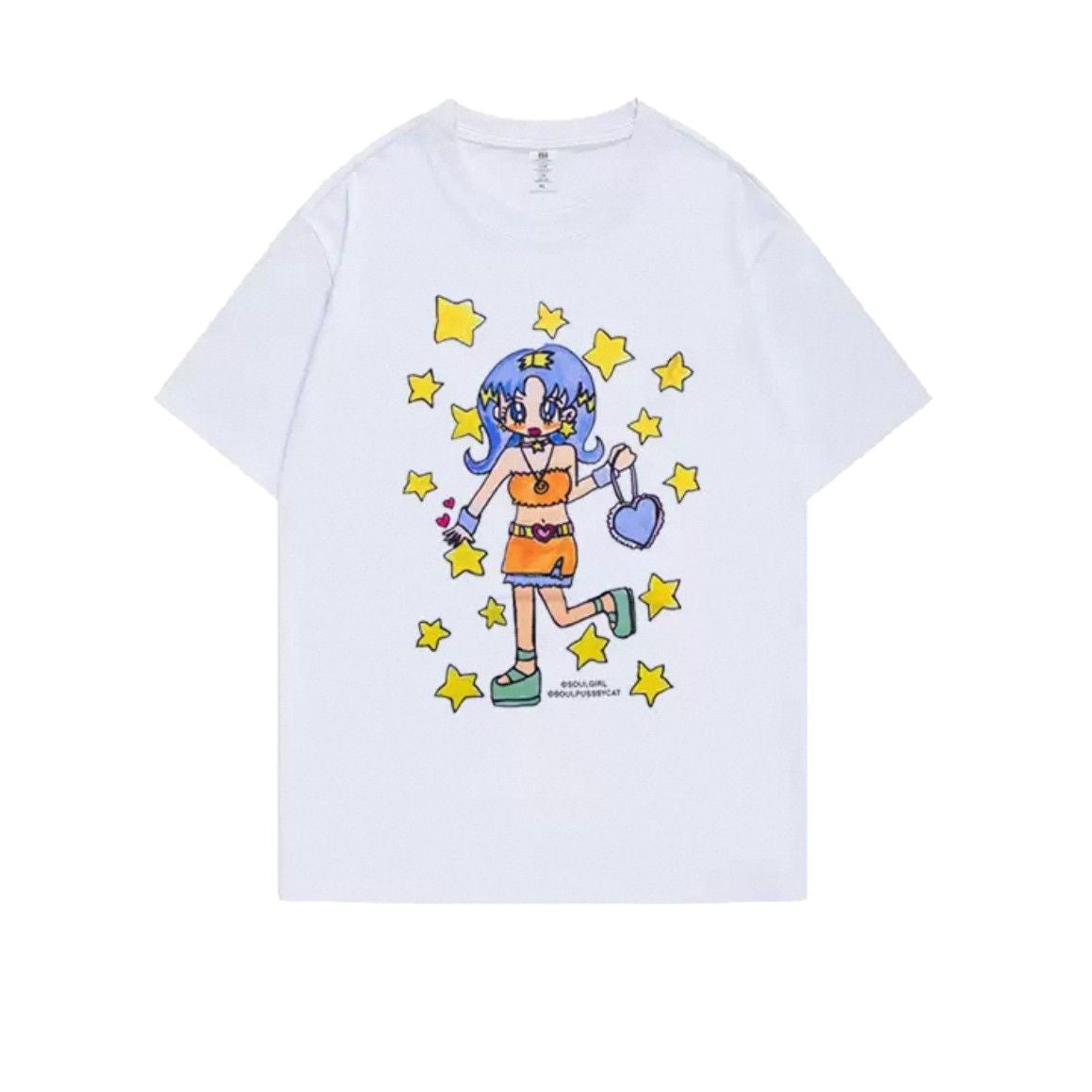 Minji Niche Cartoon Short-sleeved T-shirt
