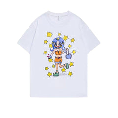Minji Niche Cartoon Short-sleeved T-shirt