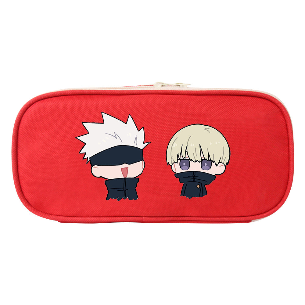 Trendy Anime Stationery Zipper Pencil Case