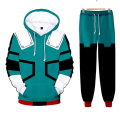 Unisex Anime 3d Print Cosplay Hoodie Pants Two-piece Set