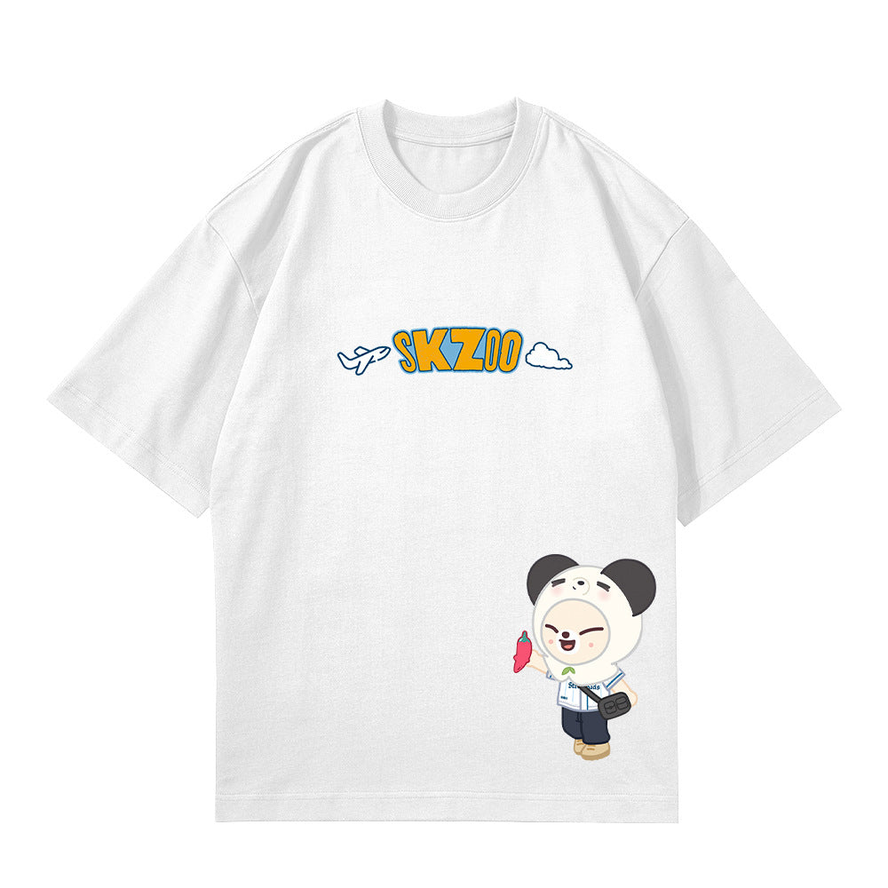 SKZ00 Cartoon Print Short Sleeve Tee
