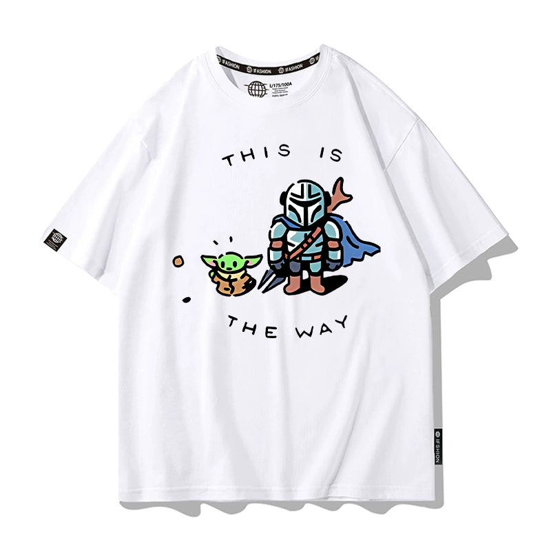 Men's Mandalorian Short Sleeve Cartoon T-Shirt