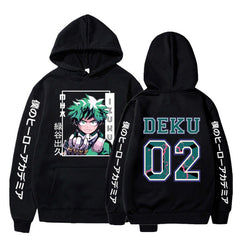 Unisex Anime Deku Printed Casual Hoodie