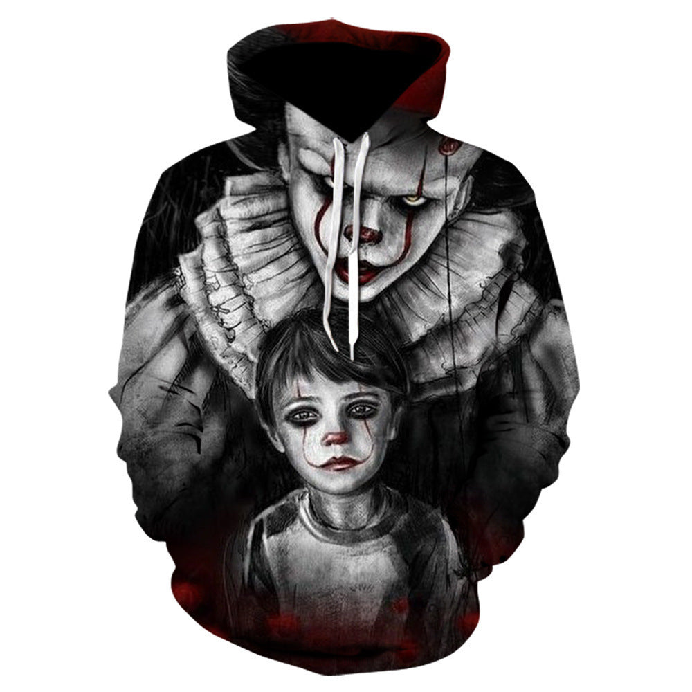 Trendy Joker 3D Printed Men's Cosplay Hoodie