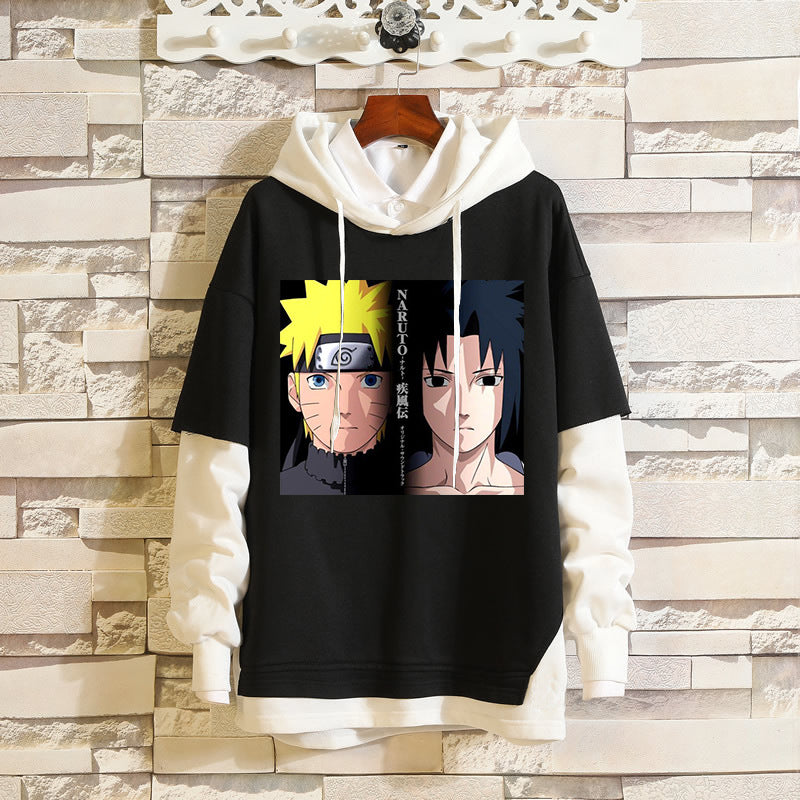 Unisex Kakashi Sasuke Casual Loose Hoodie