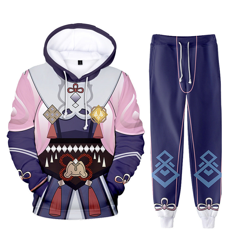 Casual Trendy Game 3D Print Hoodie Trousers Co-ords