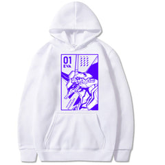 Unisex EVA Ayanami Print Loose Hoodie