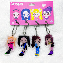 AE Acrylic Pendant Keyring Accessories Set