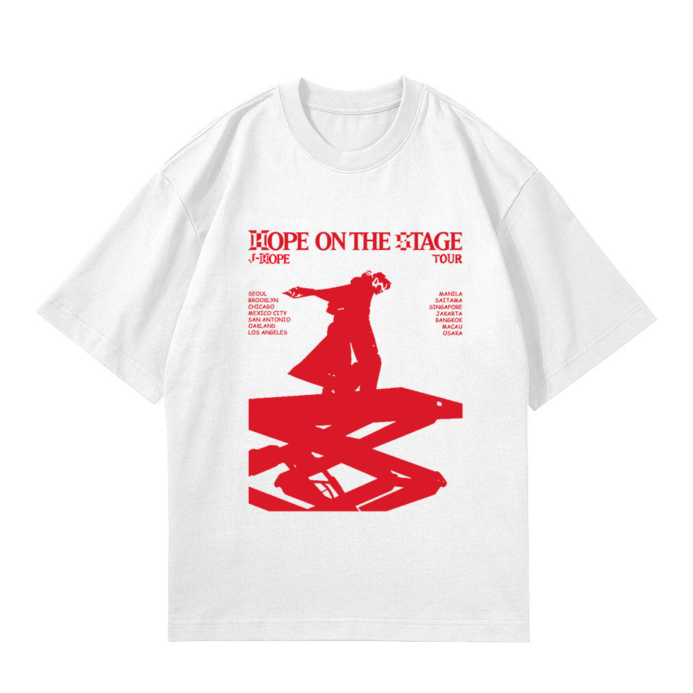 HOPE ON THE STAGE Graphic Short Sleeve T-Shirt
