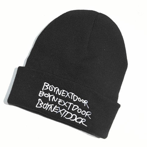 BND Embroidered Knit Wool Hat
