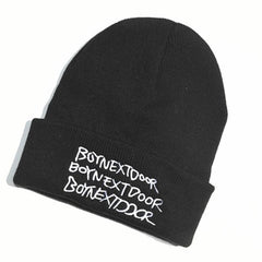 BND Embroidered Knit Wool Hat