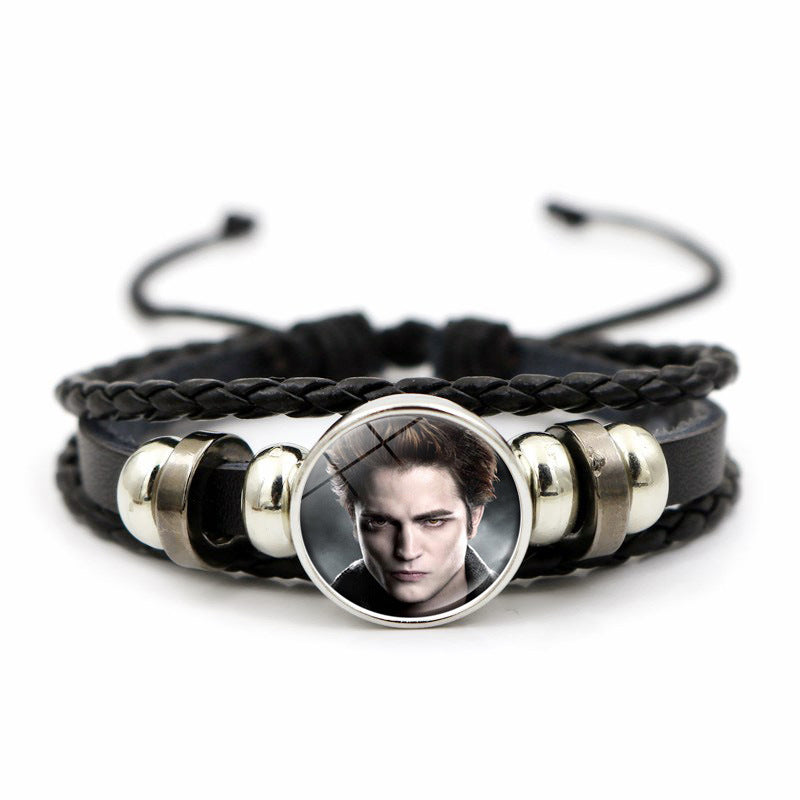 Women's Twilight Gem Leather Bracelet