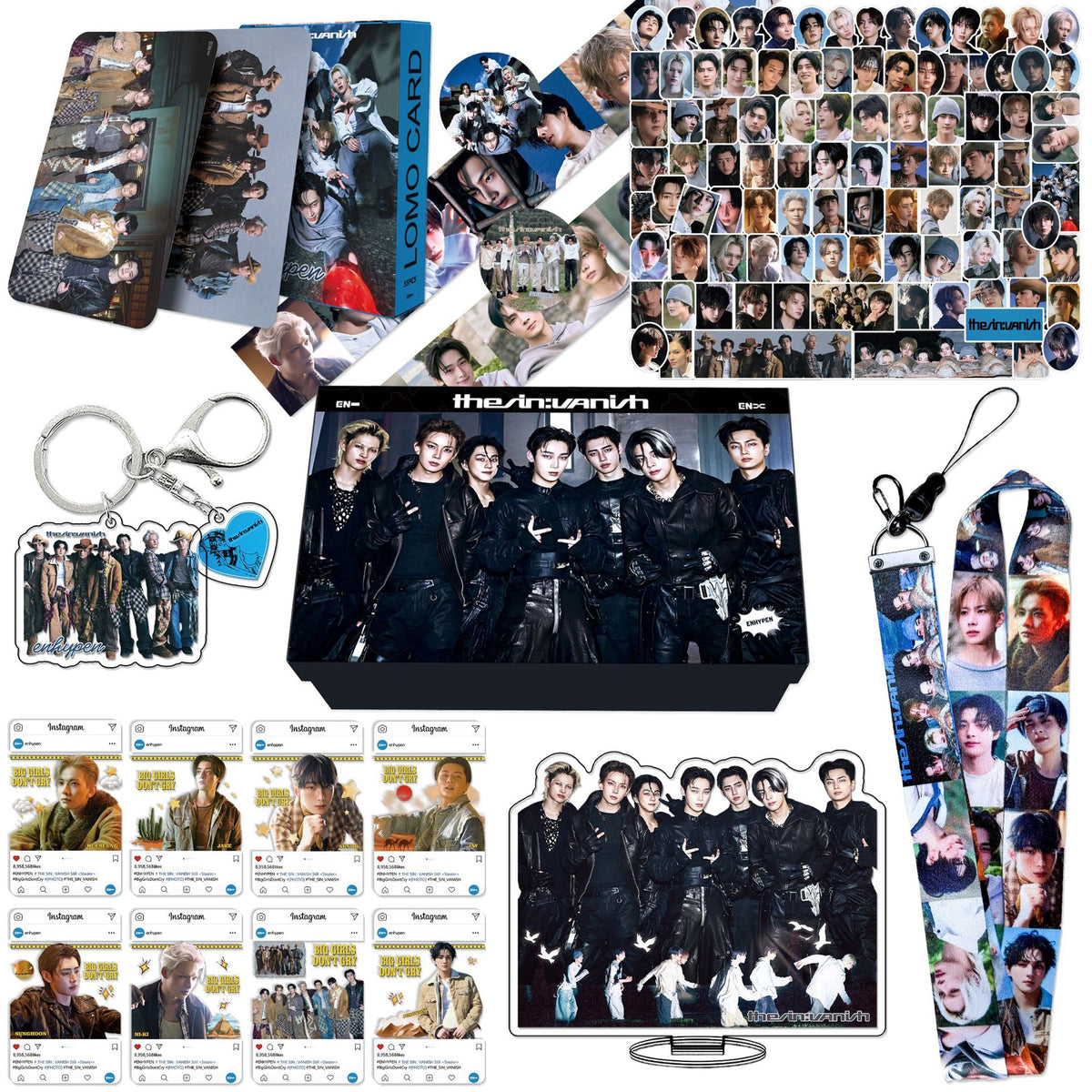 EN Album THE SIN Photocard Lanyard Sticker Gift Box