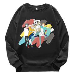 Unisex Anime Graphic Crew Neck Long Sleeve Sweatshirt