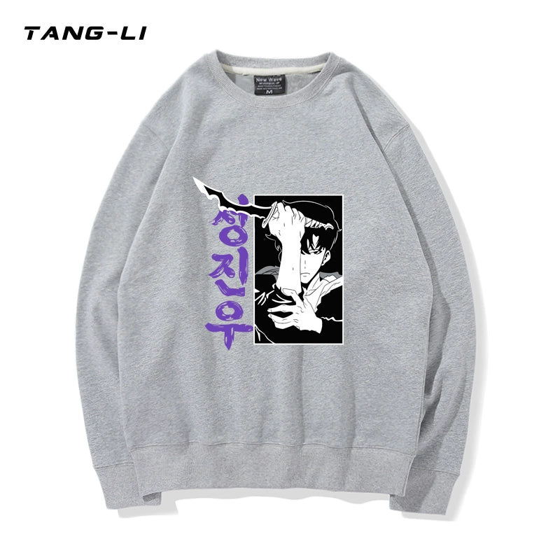 Men's Anime Logo Crew Neck Sweatshirt