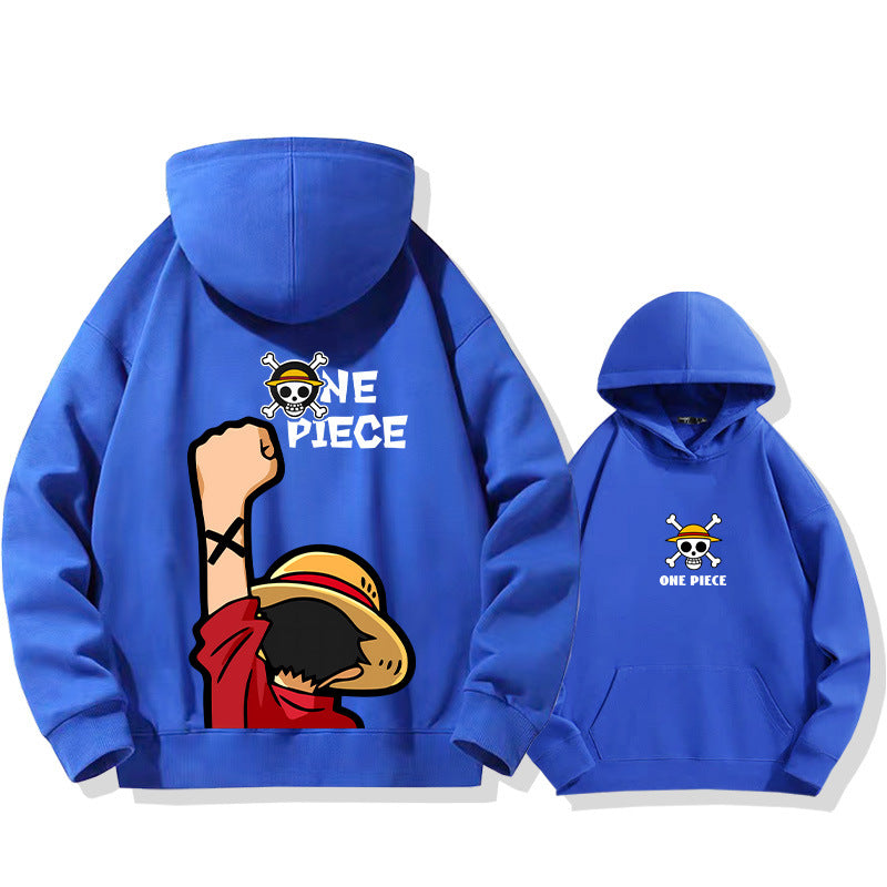 Unisex Trendy Luffy Loose Pullover Hoodie