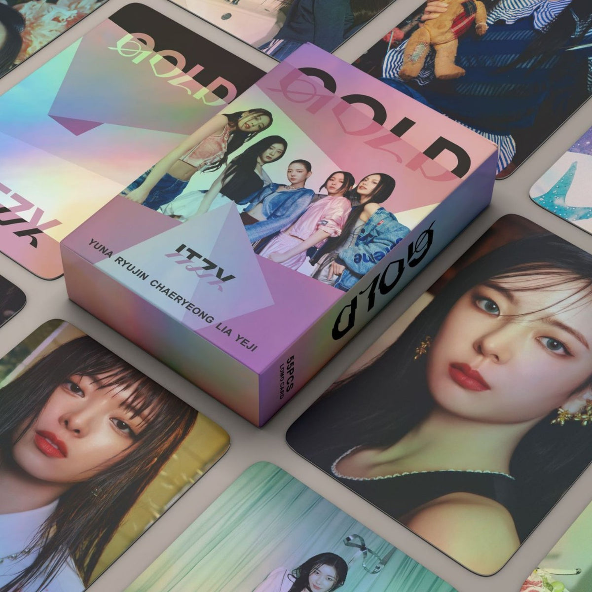 KPOP Laser GOLD LOMO Cards Collection