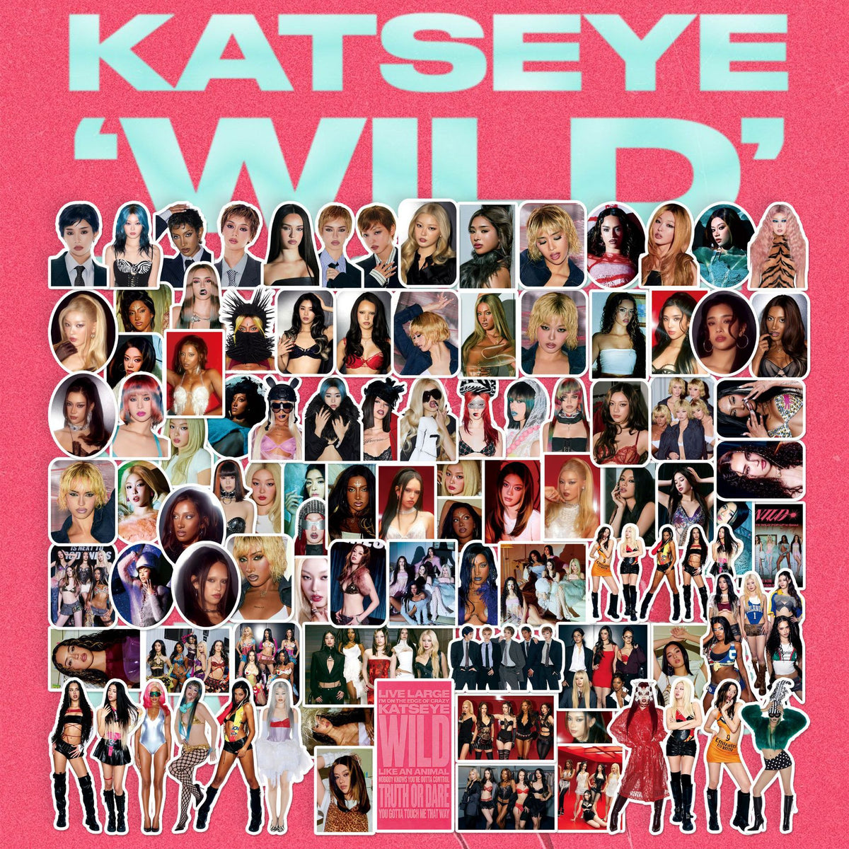 96PCS KATSEYE WILD Stickers