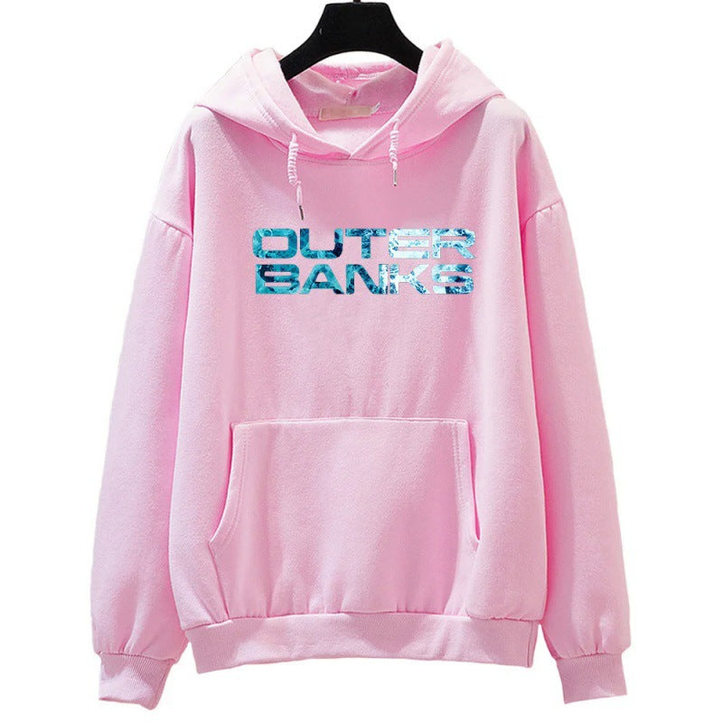 TV Pattern Printed Women's Hoodie