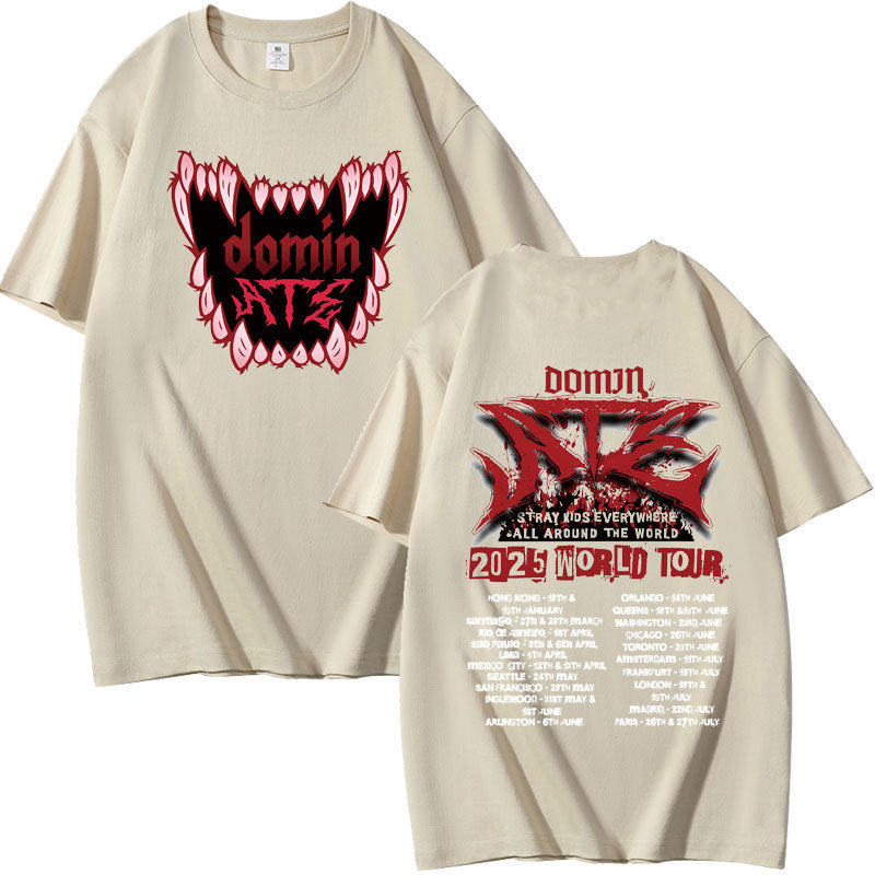 Casual Kpop Dominate Print Short Sleeve T-Shirt