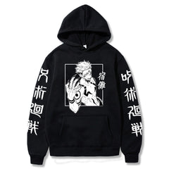 Unisex Anime Pattern Printed Loose Hoodie