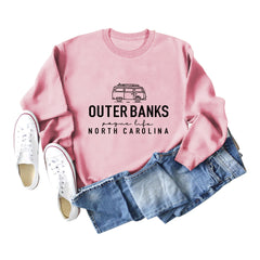 Women's Round Neck Loose Sweatshirt
