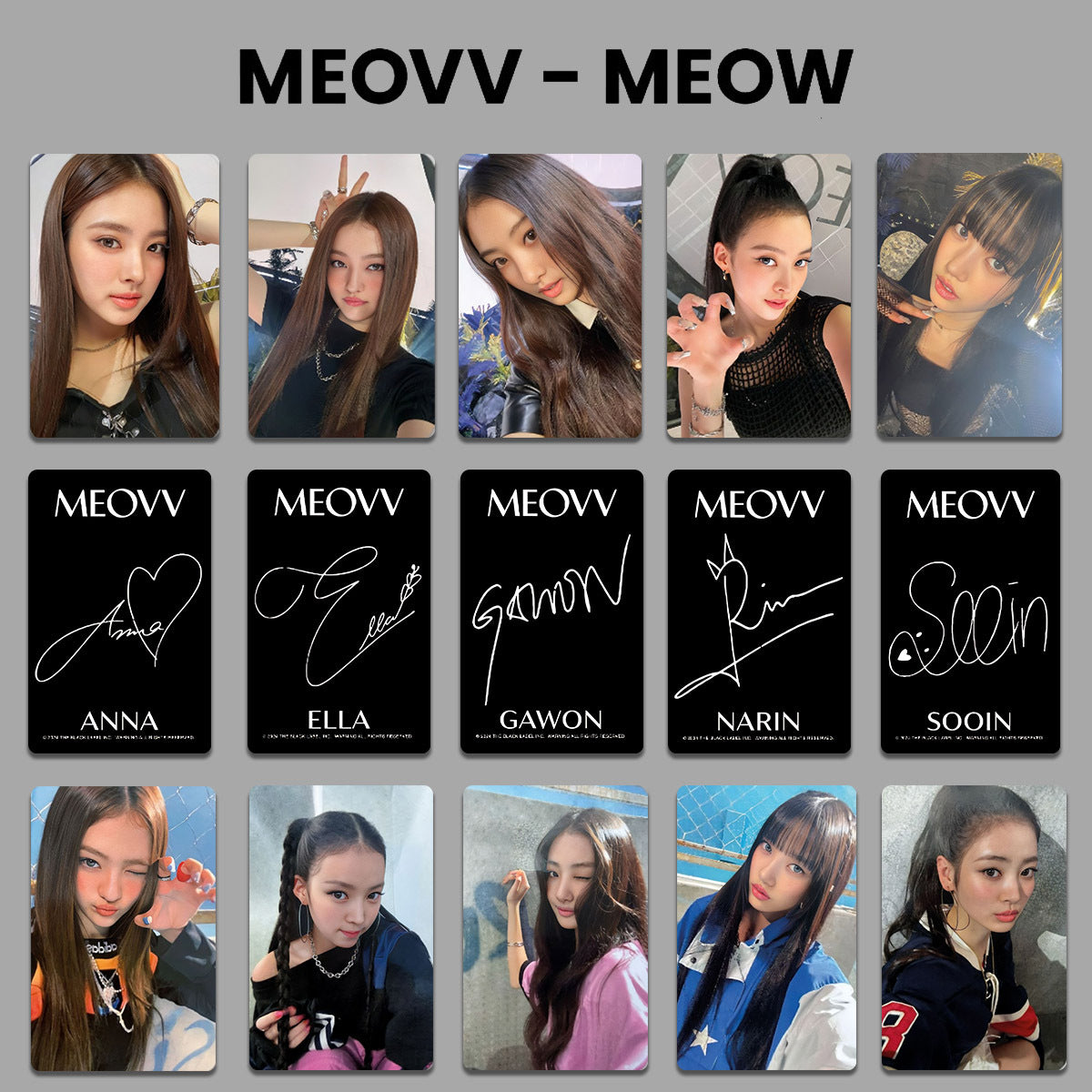 KPOP Album MEOW Bonus Card
