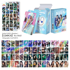 124pcs NJZ Laser Photocard Stickers