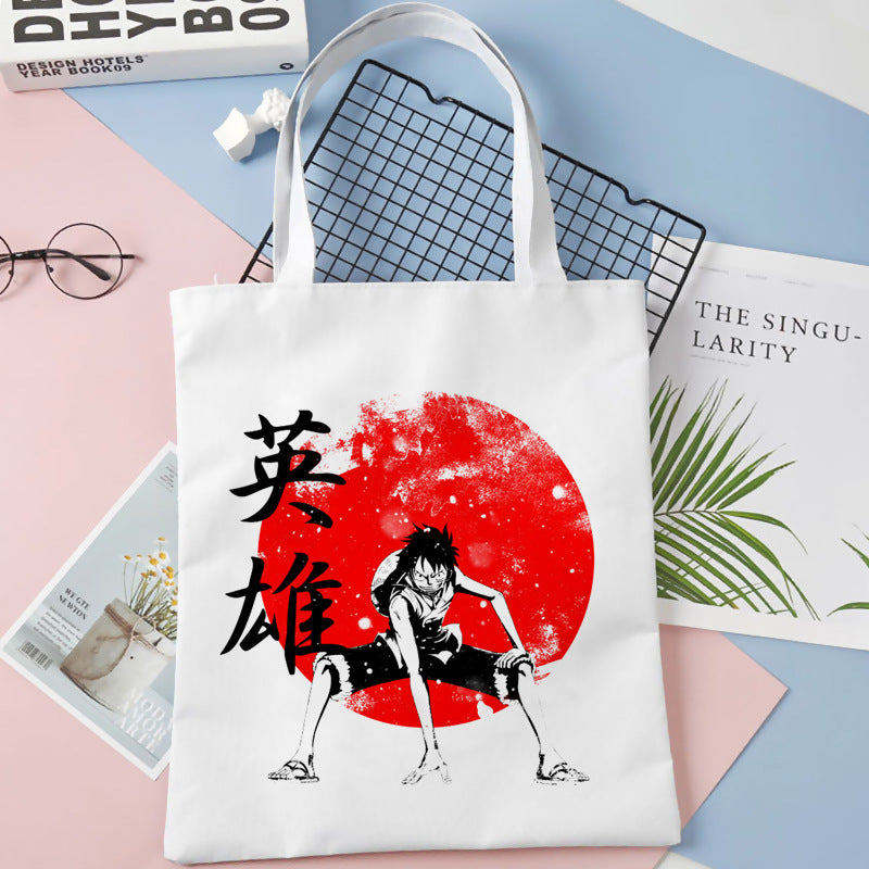 Luffy Zoro Printed Canvas Shoulder Bag