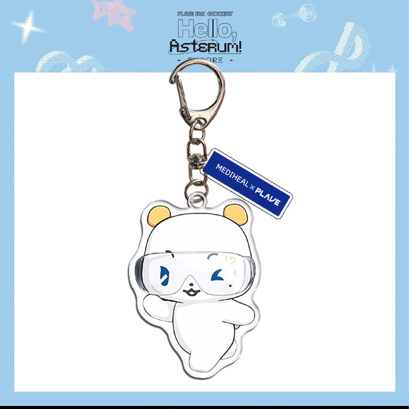 PLAVE Cartoon Acrylic Keychain Pendant