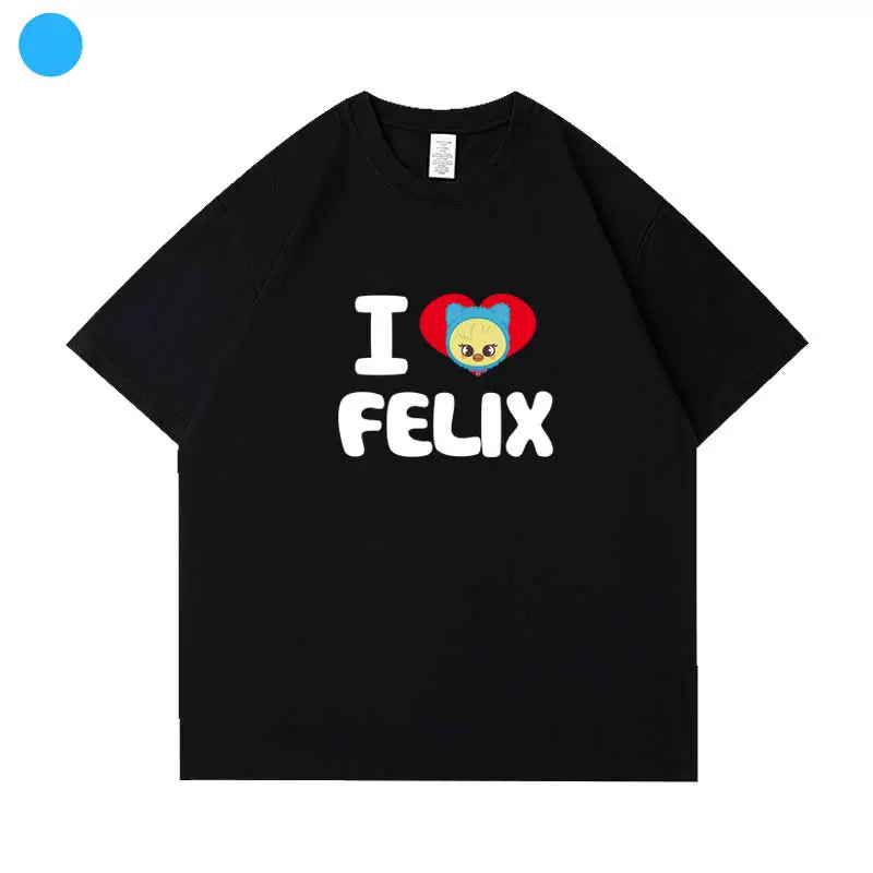 Kpop Letter Printed Short Sleeve T-Shirt