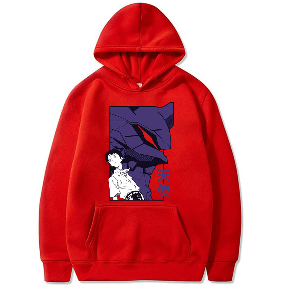 Men's EVA Rei Print Loose Hoodie