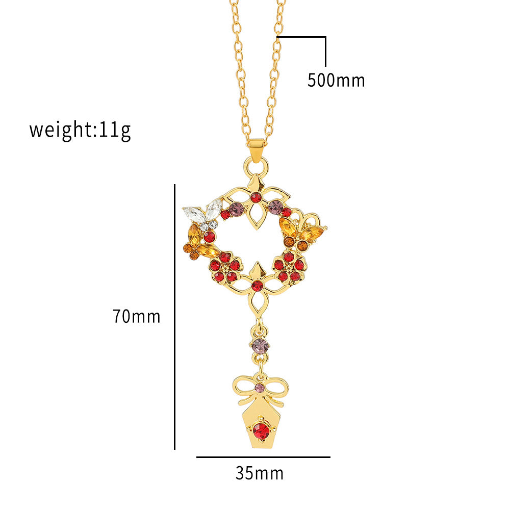 Versatile Game Character Cosplay Earrings Necklace