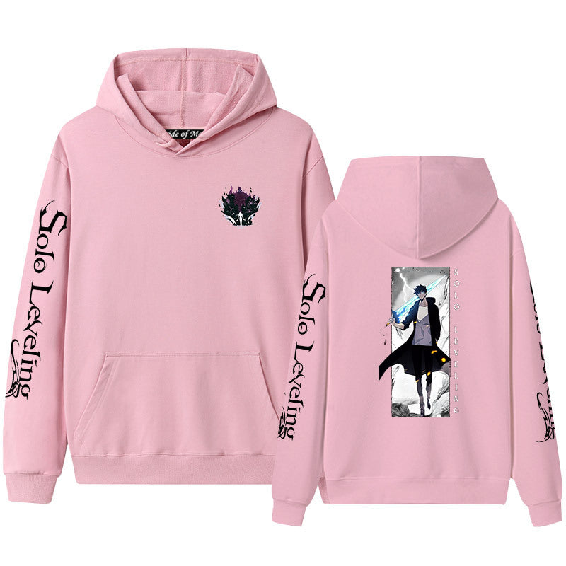 Unisex Anime Printed Pullover Hoodie