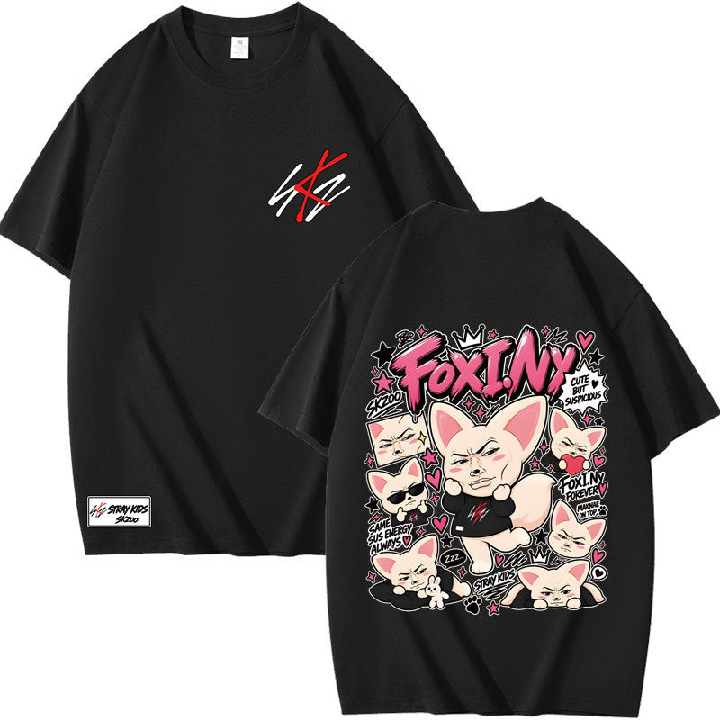 Funny SKZ Graphic Printed Short Sleeve Tee