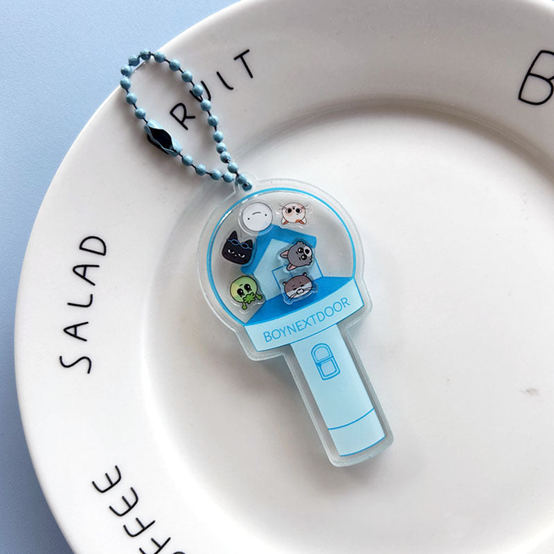 KPOP Cartoon Lightstick Acrylic Keychain Pendant