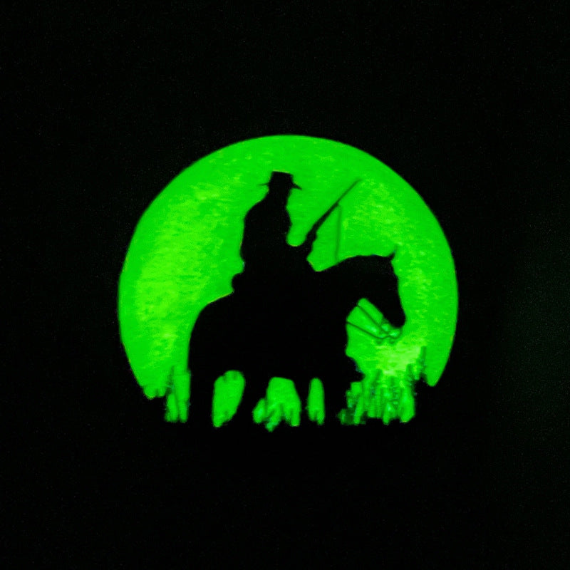 Game Silhouette Luminous Brooch Badge