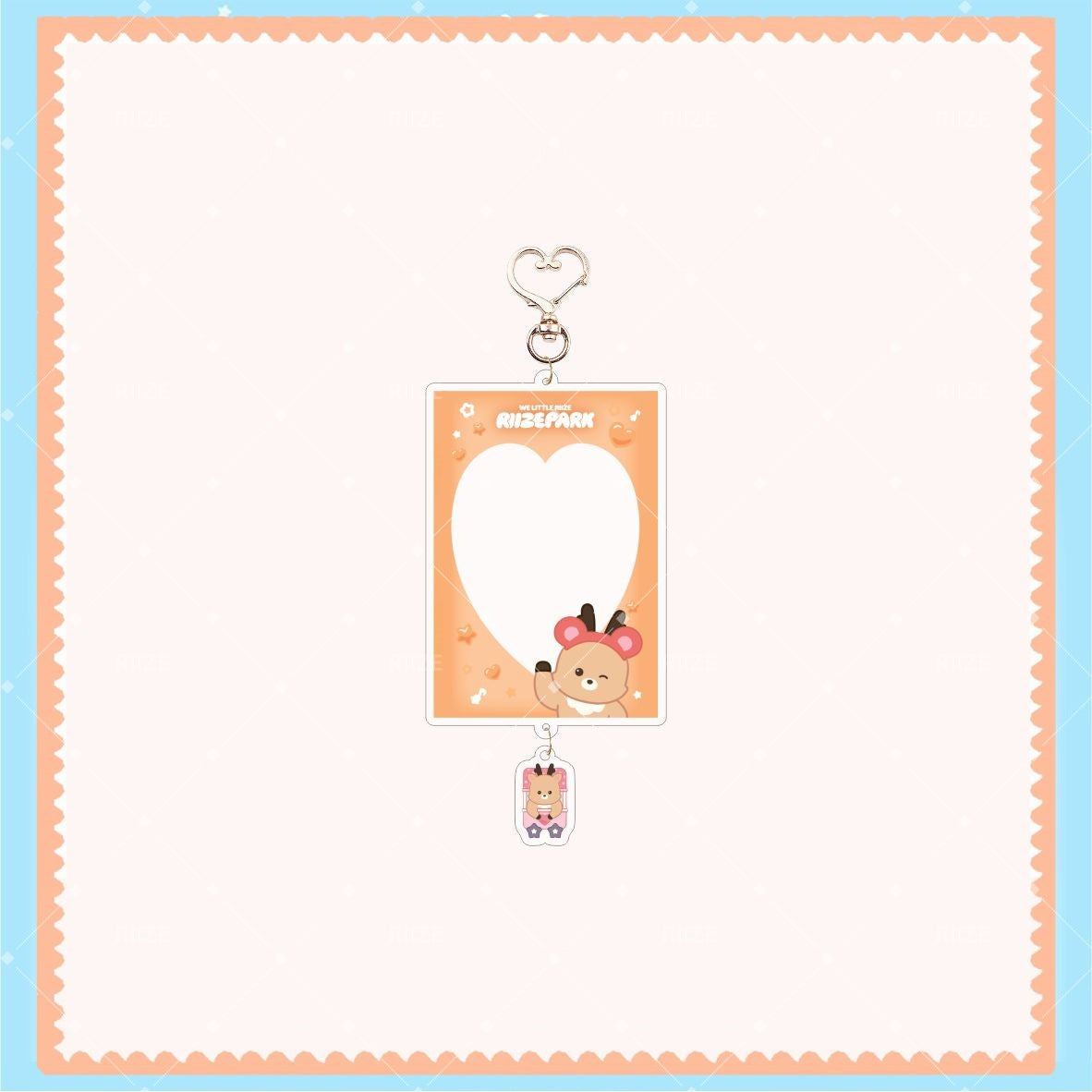 Cartoon KPOP PhotoCard Frame Keychain Pendant