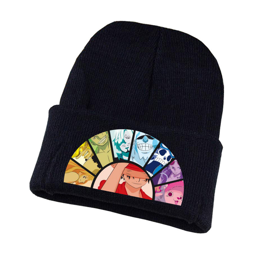 Leisure Anime Print Knitted Hat