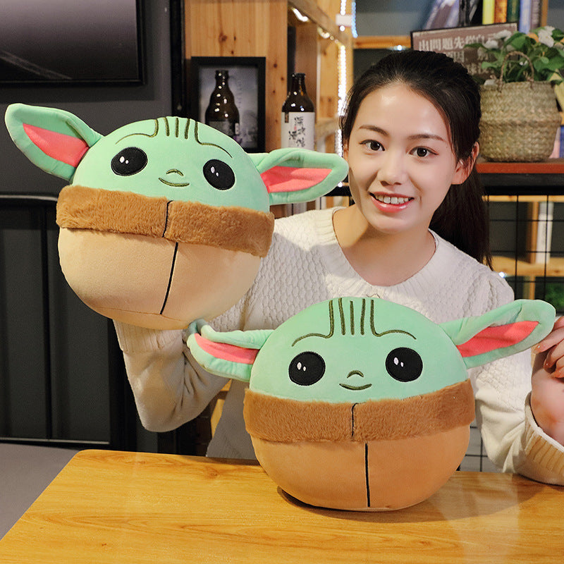 Cute Baby Yoda Plush Toy Pillow