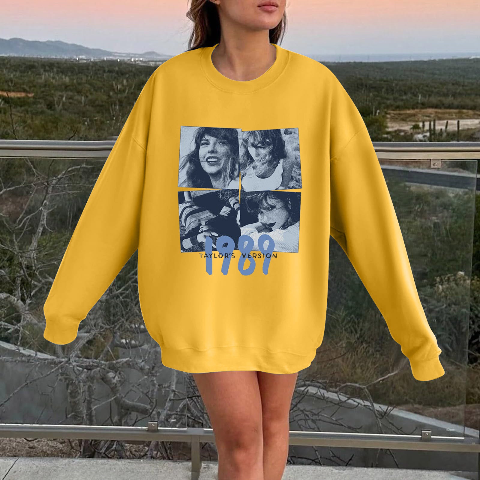 Casual TAYLOR 1989 Long Sleeve Loose Sweatshirt