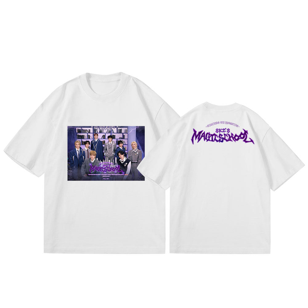 Versatile KPOP Printed Short-sleeved T-shirt