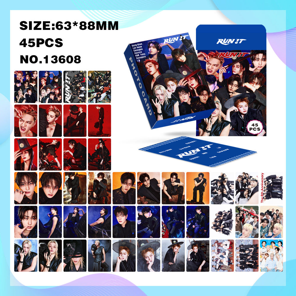 45PCS SKZ RUN IT Photocard Collection