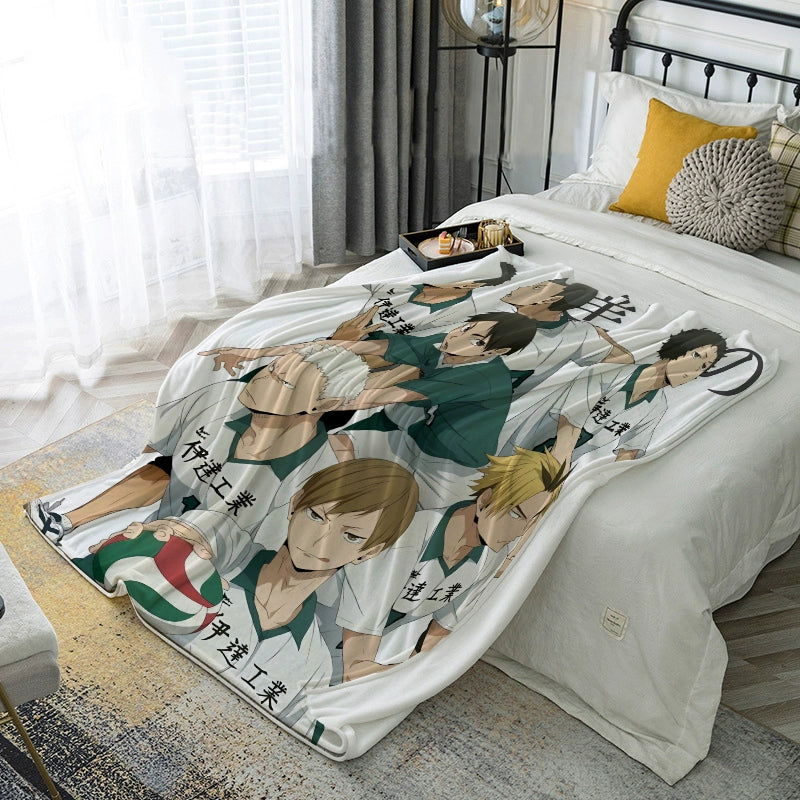 Hinata Anime Pattern Nap Blanket