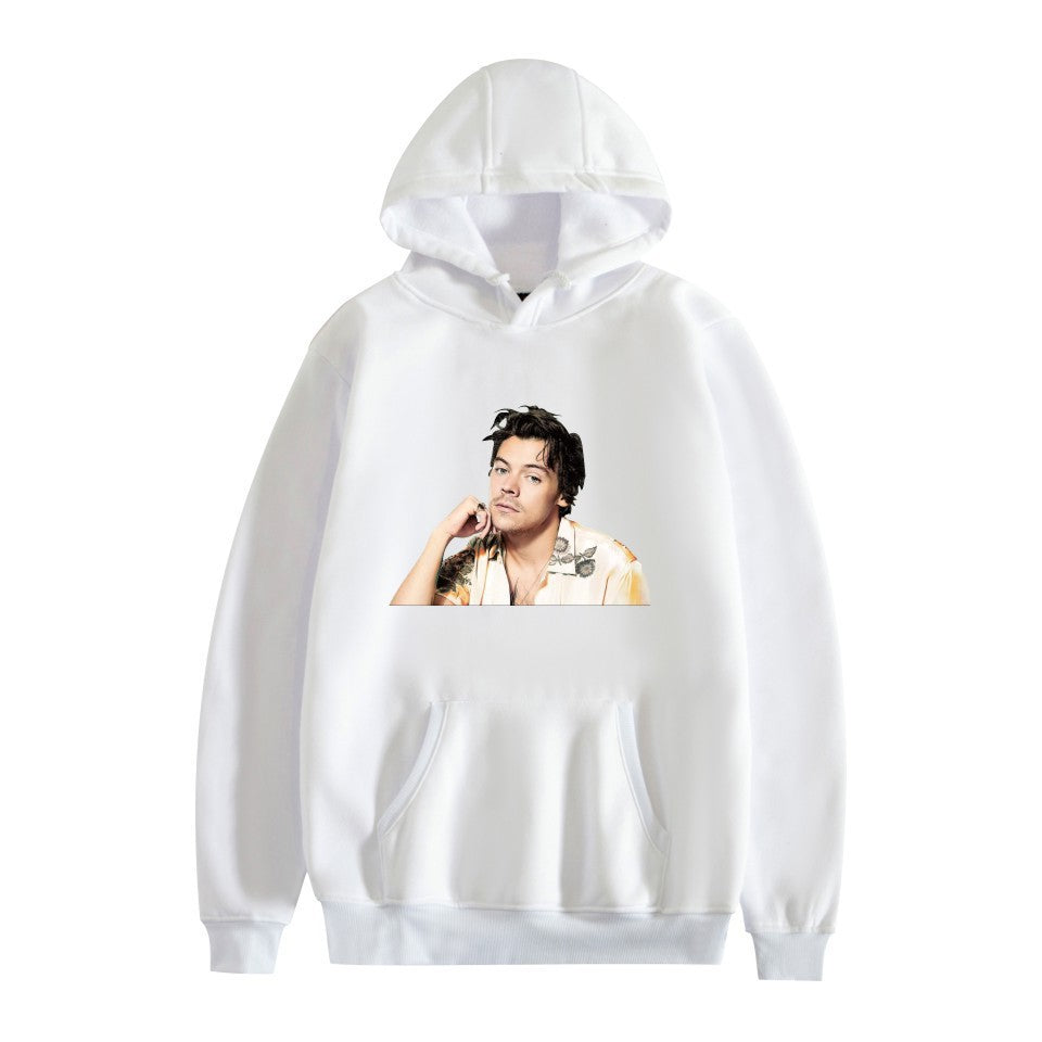 Women's Harry Print Long-sleeved Pullover Pocket Hoodie