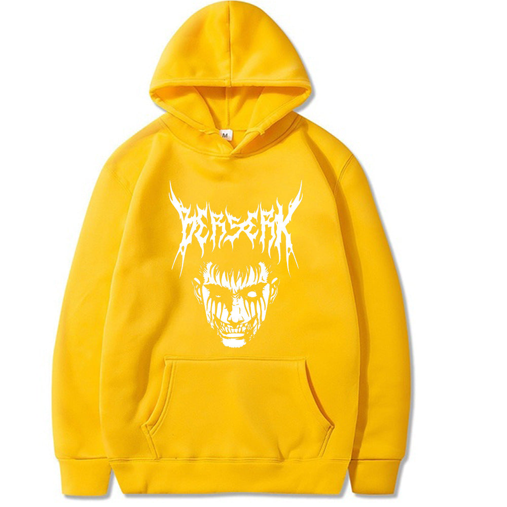 Unisex Anime Guts Printed Loose Hoodie