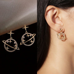 Korean Saturn Earrings