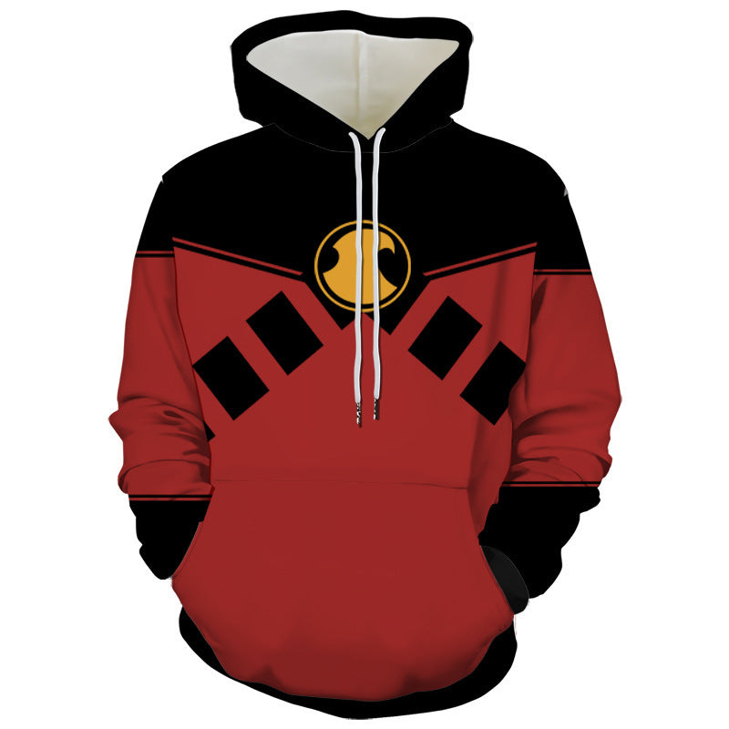 Robin 3D Printed Zipper Cosplay Hoodie