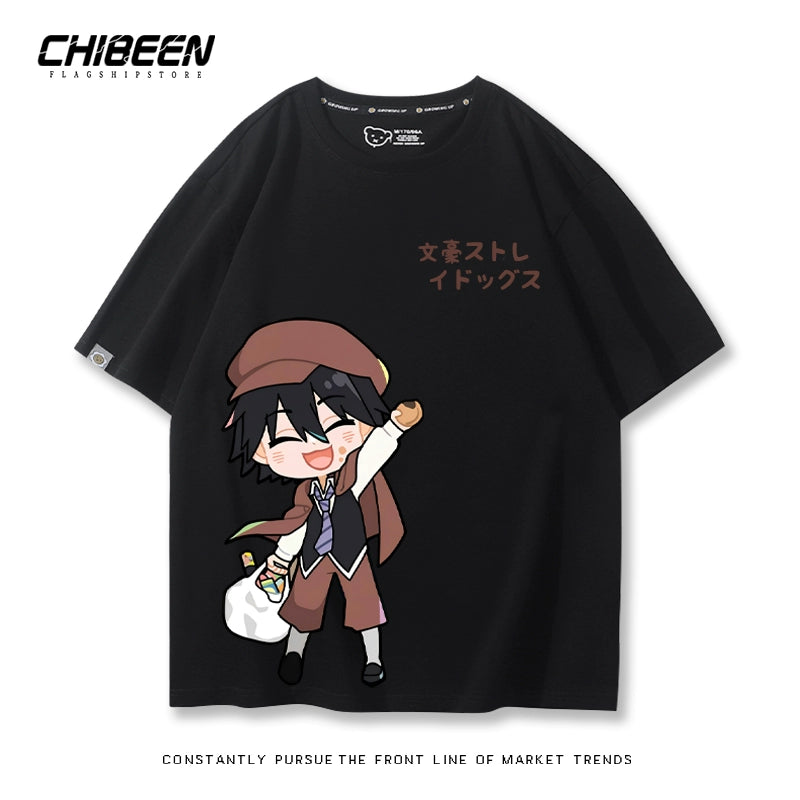 Versatile Dazai Anime Short Sleeve Summer T-Shirt