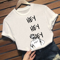 Trendy Graphic Round Neck Short Sleeve T-shirt